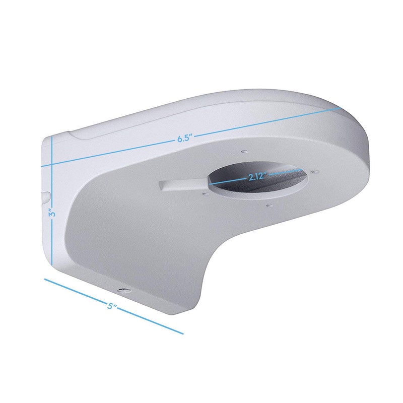 Amcrest AMCPFB204W-V2 Wall Mount Bracket for Dome Cameras, Compatible w/POE IPC: IP2M-844EB/W, IP4M-1055EB/W, IP8M-T2599EW, IP8M-T2669E-AI, IP4M-1048EW-AI, IP5M-W1150EW-AI, IP5M-T1277E-AI - Image 2